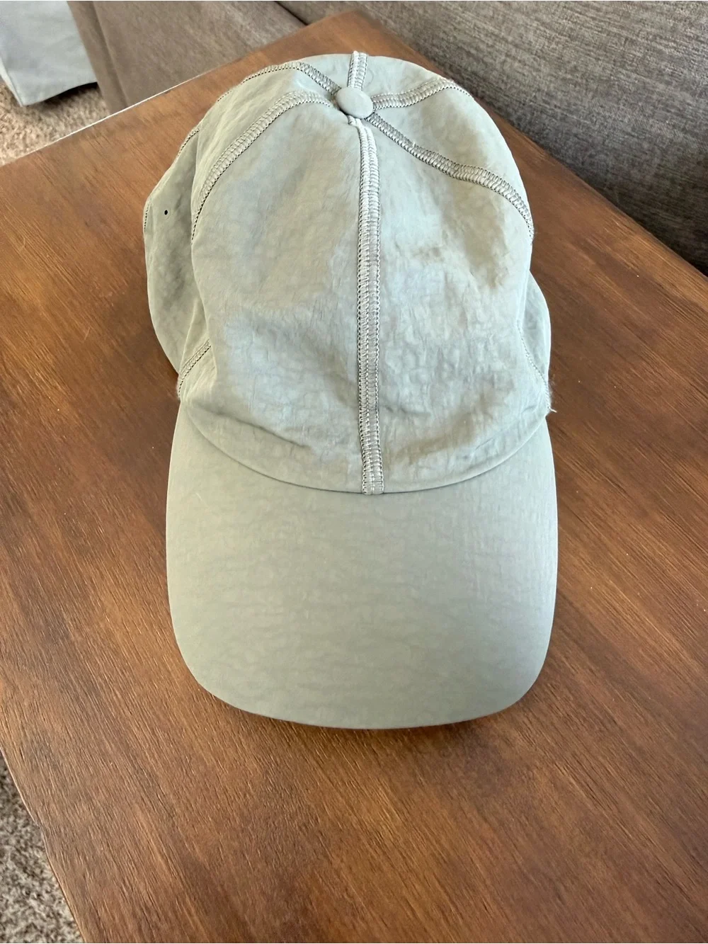 Lululemon Lightweight Running Ball Cap Sage Grey OS 56cm Athletic Hat